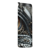 Steampunk Dragon Eye Schließen Ai Art Thermosbecher (Nach rechts gedreht)