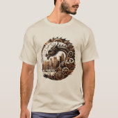 Steampunk Dragon Over San Francisco 2024 T-Shirt (Vorderseite)