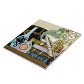 Steampunk Dragon Pooks Books Fliese (Seite)