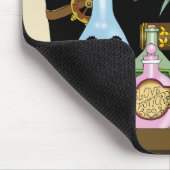 Steampunk Dragon Pooks Books Mousepad (Ecke)