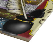 Steampunk Dragon Pooks Books Schneidebrett (Ecke)