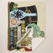 Steampunk Dragon Pooks Books Sherpadecke (Vorderseite)