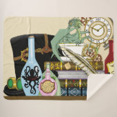 Steampunk Dragon Pooks Books Sherpadecke (Vorderseite (Horizontal))