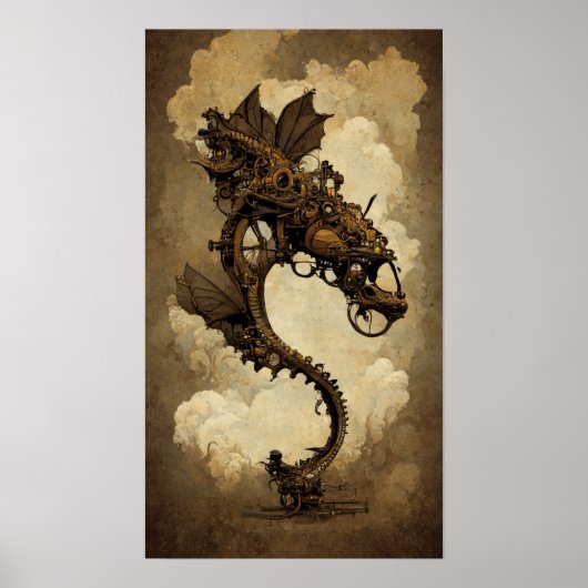 Steampunk Dragon Poster (Vorne)