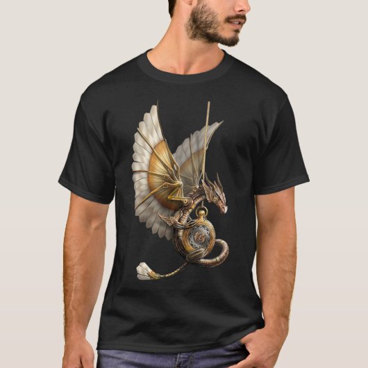 Steampunk Dragon Vintag T-Shirt (Vorderseite)