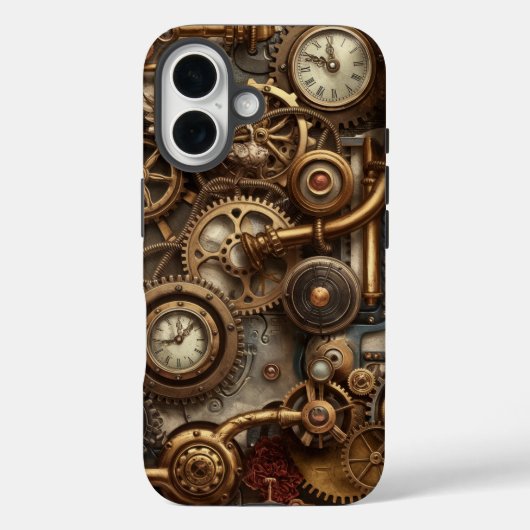 Steampunk Dreams: Gears and Timeparts Fusion Case-Mate iPhone Hülle (Rückseite)