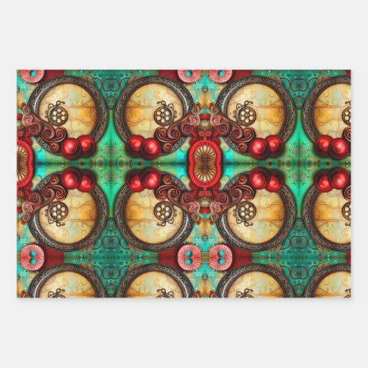 Steampunk Dreams mit Holly Geschenkpapier Set (Vorderseite)