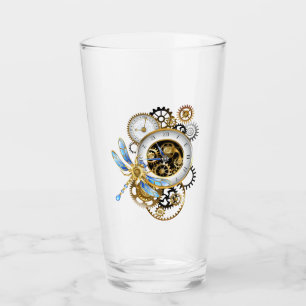 Steampunk-Drehknöpfe mit Libelle Glas
