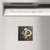 Steampunk-Drehknöpfe mit Libelle Magnet (In Situ (Geschirrspüler))