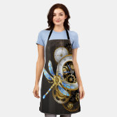 Steampunk-Drehknöpfe mit Libelle Schürze (Getragen)
