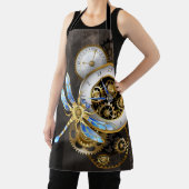 Steampunk-Drehknöpfe mit Libelle Schürze (InSitu)