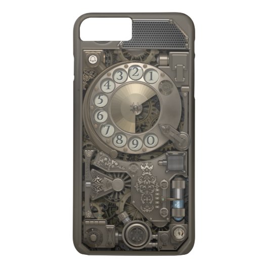 Steampunk Drehmetallskala-Telefon Case-Mate iPhone Hülle (Rückseite)