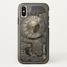 Steampunk Drehmetallskala-Telefon. Fall Case-Mate iPhone Hülle