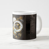 Steampunk-Drehschalter mit Libelle Jumbo-Tasse (Vorderseite Rechts)