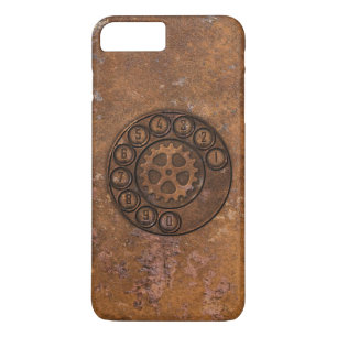 Steampunk-Drehwählscheibentelefon iPhone 8 Plus/7 Plus Hülle