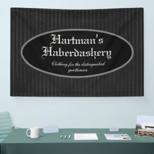 Steampunk Dunkelgrau gestreift individuell Banner