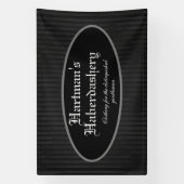 Steampunk Dunkelgrau gestreift individuell Banner (Vertikal)