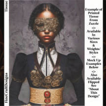 Steampunk Dunkelhäutige Frau Mit Maske EM4L Decoup