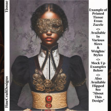 Steampunk Dunkelhäutige Frau Mit Maske EM4R Decoup