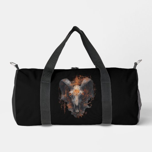 Steampunk-Dunkelschädel-Tasche Duffle Bag (Vorderseite)
