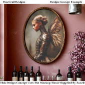 Steampunk Dystopian Fairy Woman EK5L Decoupage Seidenpapier