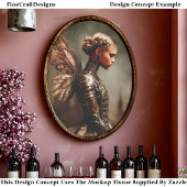 Steampunk Dystopian Fairy Woman EK5R Decoupage Seidenpapier