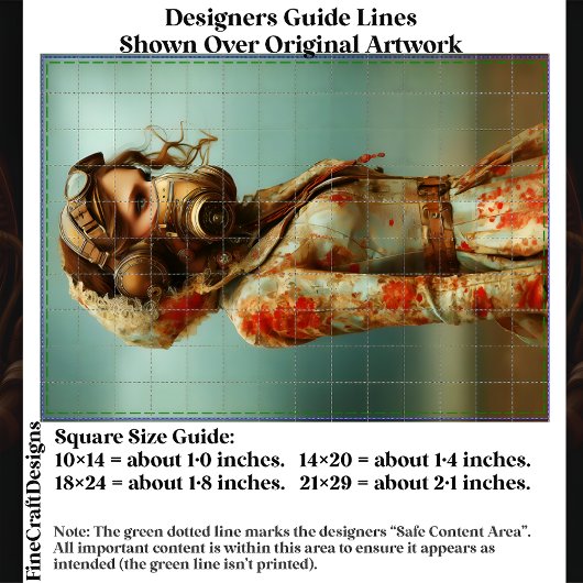 Steampunk Dystopian Frau in Maske EK4R Decoupage Seidenpapier