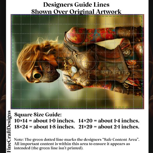 Steampunk Dystopian Woman, Armor EK3L Decoupage Seidenpapier