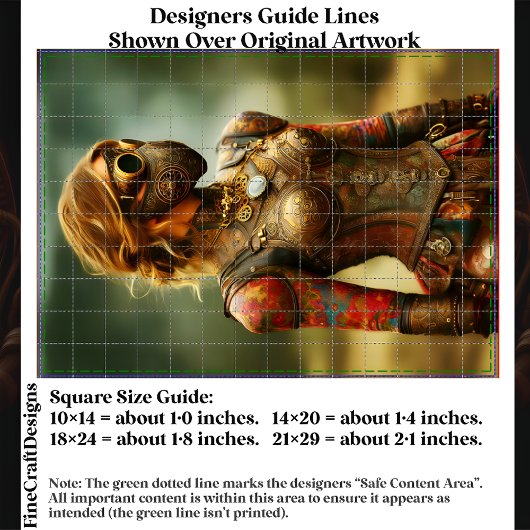 Steampunk Dystopian Woman, Armor EK3R Decoupage Seidenpapier