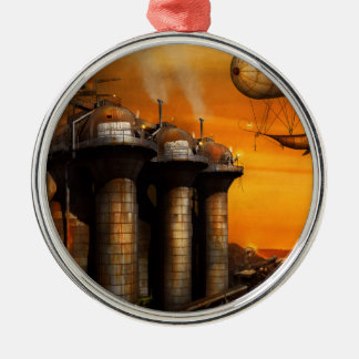 Steampunk - Dystopie - Der Außenposten Ornament Aus Metall