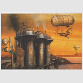 Steampunk - Dystopie - Der Außenposten Seidenpapier