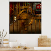 Steampunk - Dystopie - Der Vault Poster (Küche)