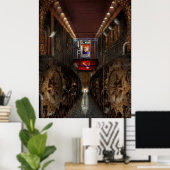 Steampunk - Dystopische Gesellschaft Poster (Heimbüro)