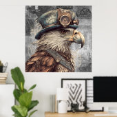 Steampunk Eagle Poster (Heimbüro)