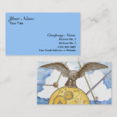 Steampunk Eagle und Gang-Visitenkarte Visitenkarte (Vorne/Hinten)