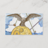 Steampunk Eagle und Gang-Visitenkarte Visitenkarte (Rückseite)