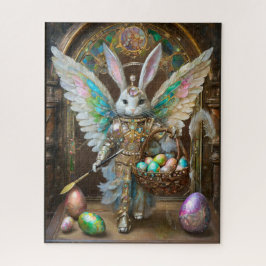 Steampunk Easter Bunny Angel Knight Puzzle