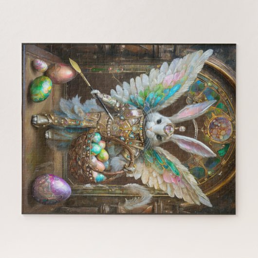 Steampunk Easter Bunny Angel Knight Puzzle (Horizontal)