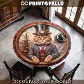 Steampunk Edelkatze in einem Rahmen Geschenkpapier Set