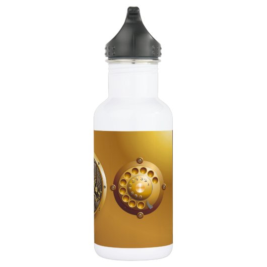 Steampunk Edelstahlflasche (Rechts)