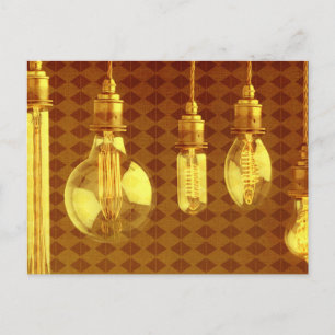Steampunk Edison Bulbs Postkarte