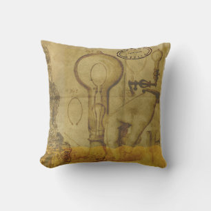 Steampunk Edison Glühbirne toller Vatertag Kissen