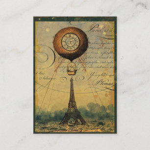 Steampunk-Eiffelturm-Profil-Geschäftskarten Visitenkarte