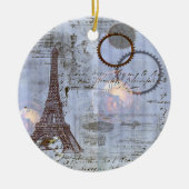 Steampunk-Eiffelturm Weihnachtsschmuck (Vorne)