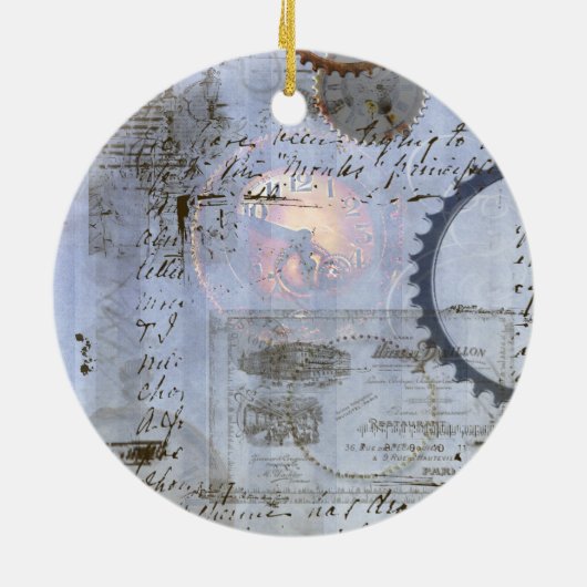 Steampunk-Eiffelturm Weihnachtsschmuck (Hinten)