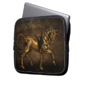 Steampunk Einhorn Laptopschutzhülle (Vorderseite Links)