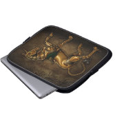 Steampunk Einhorn Laptopschutzhülle (Vorne Knopf)