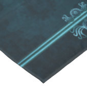 Steampunk, eisblau auf aquamarinen Zahnrädern, Mon Tischdecke (Schrägansicht)