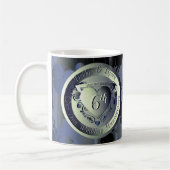 Steampunk-Eisen-Medallion C. Hochzeitstag Kaffeetasse (Links)