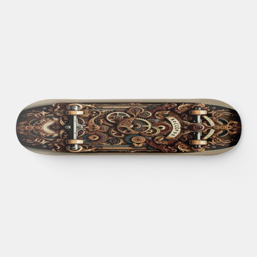"Steampunk Elegance" Skateboard (Horizontal)